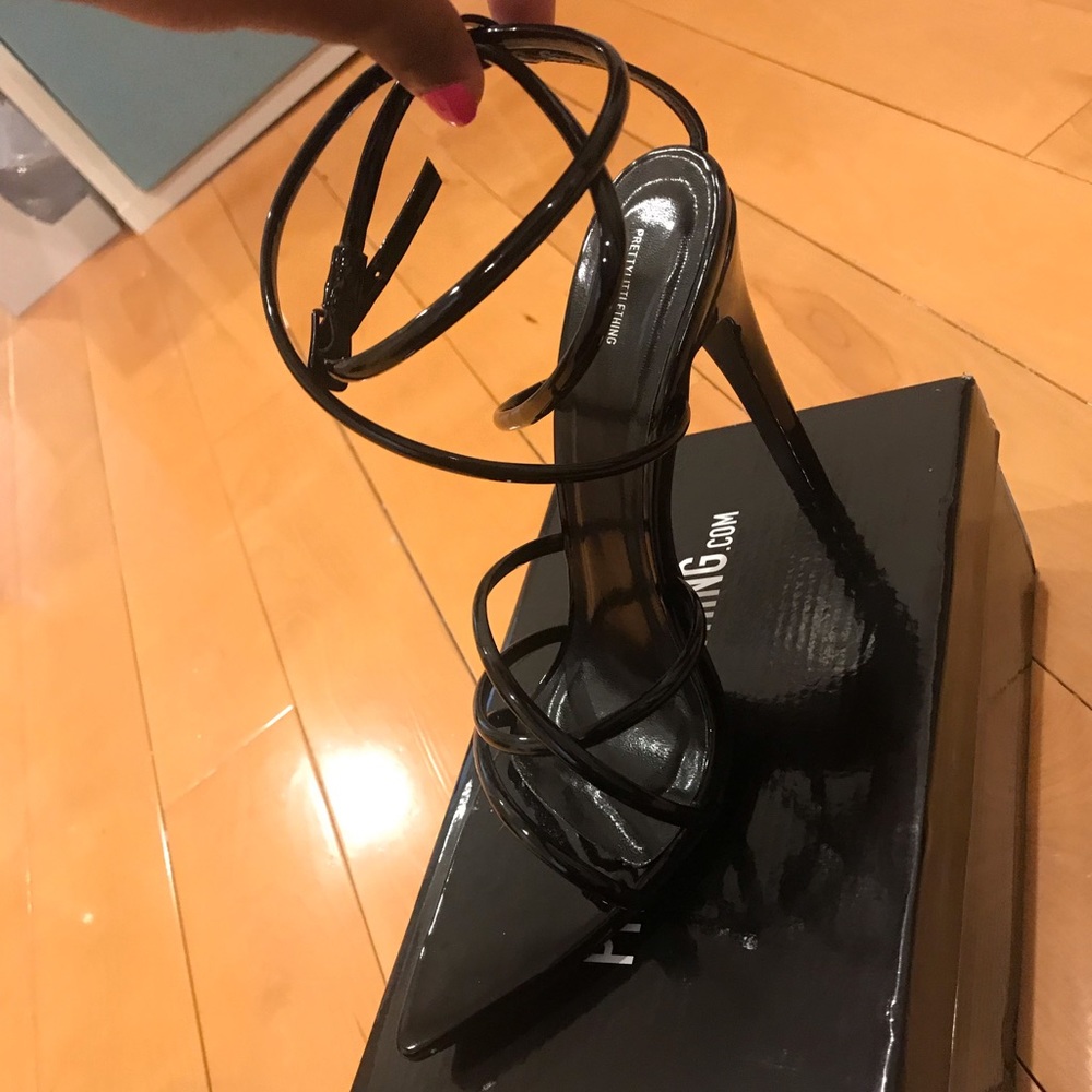 Black Strappy Heels